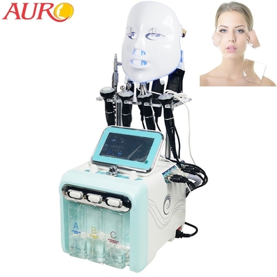 9 en 1 dispositivo de la máquina H2O2 Hydrafacial Dermabrasion del cuidado de piel del oxígeno del RF