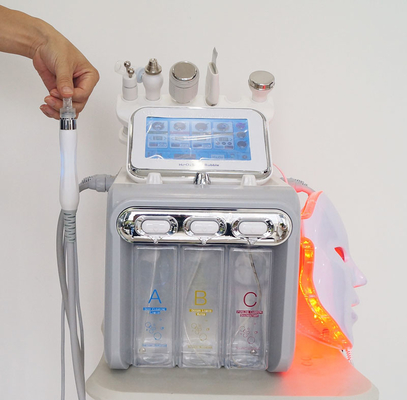 8 en 1 máquina facial de la burbuja H2O2 de la máquina del oxígeno ultrasónico facial del hidrógeno