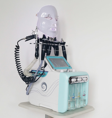 9 en 1 máquina Hydradermabrasion Aqua Peel Facial Machine de la burbuja del RF H2O2