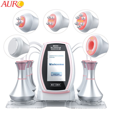cavitación del vacío 50W que adelgaza la máquina 5 en 1 retiro ultrasónico de las celulitis de la cavitación de 80K RF