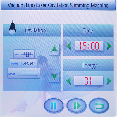 5 en 1 S forme RF Lipolaser que adelgaza vacío de la cavitación de la máquina 40K