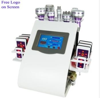 cuerpo de la cavitación de 40K 80k que adelgaza el laser 8 del RF Lipo de la máquina en 1 9 en 1