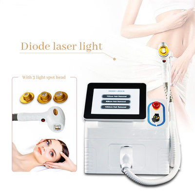 instrumento estupendo de la belleza de la máquina 1500W del retiro del pelo del laser del diodo de 808nm 1064nm 755nm
