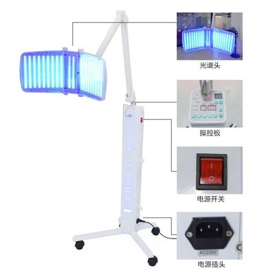 Ajuste de la piel del tratamiento del acné de la máquina de la terapia de la luz del BALNEARIO PDT LED de la belleza
