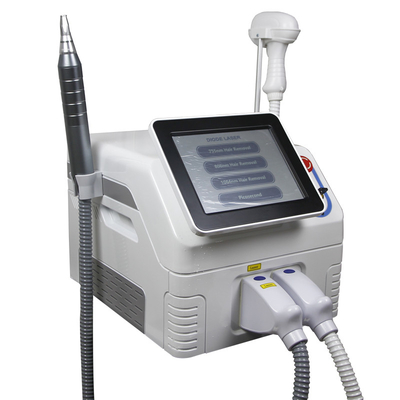 instrumento estupendo del retiro del pelo 1500W con la máquina del retiro del tatuaje del laser del diodo de 808nm 1064nm 755nm