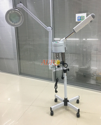 Máquina facial 2 del cuidado de piel de Vapozone en 1 vapor facial del salón ligero que magnifica