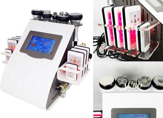 6 en 1 vacío RF de la máquina de la cavitación de 40K Lipo para la reducción de las celulitis