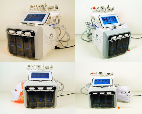 Oxígeno 7 del RF en 1 limpieza facial del cuidado de piel de la máquina de Hydrafacial