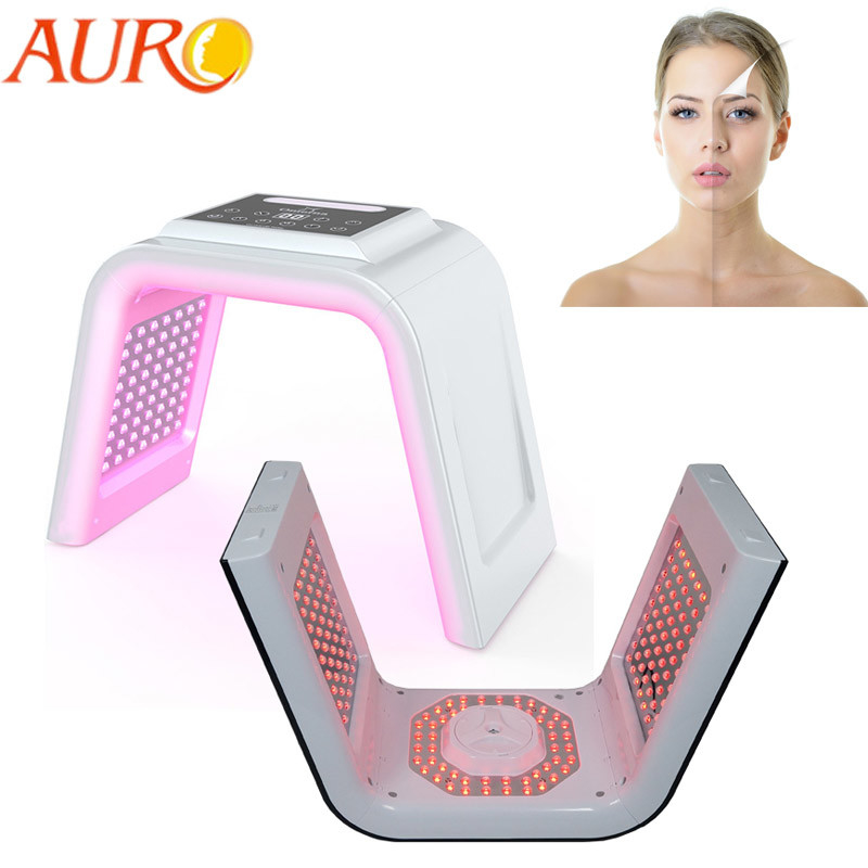 Los 6 colores profesionales llevaron la máquina ligera facial de la terapia para el fotón del cuidado de piel LED
