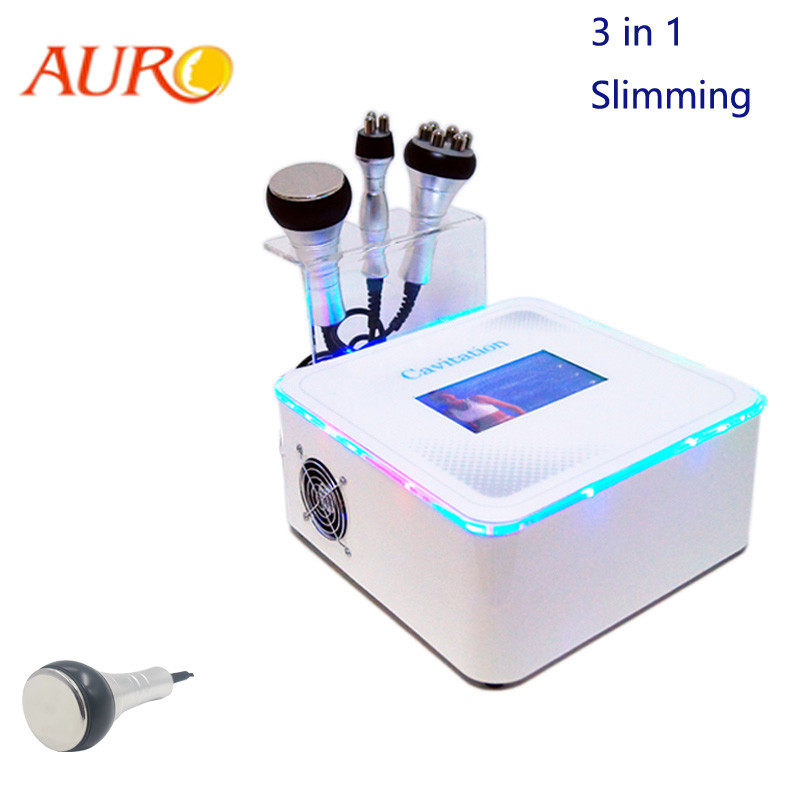 RF multipolar 3 en 1 reducción gorda de las celulitis de la máquina 40K de la cavitación para el hogar