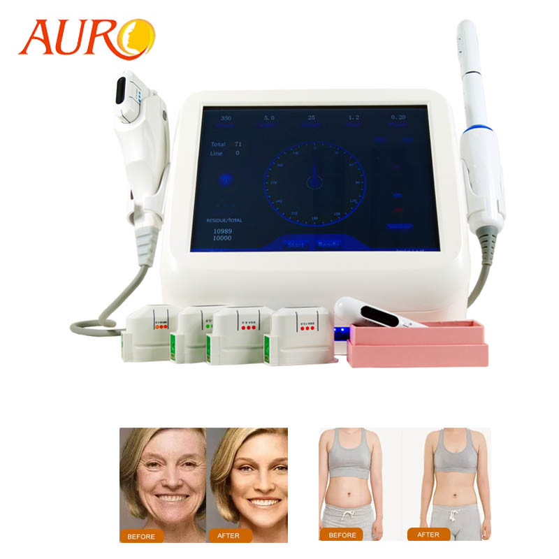 El OEM 2 en 1 cuerpo del lifting facial de la máquina del cuidado de piel de HIFu del salón que adelgaza la vagina aprieta